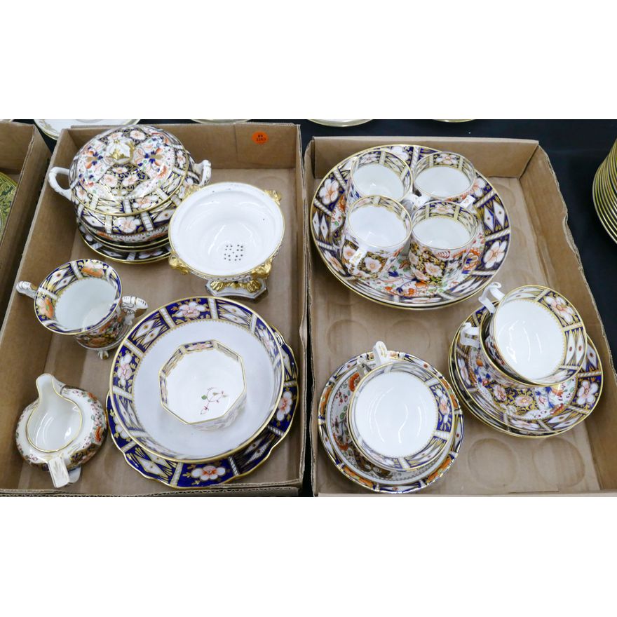 2 Boxes Royal Crown Derby Gilt Imari etc.