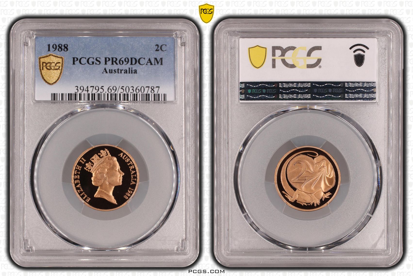 Two Cent, 1988, Pcgs Pr69dcam