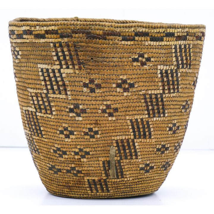 Antique Suquamish Indian Large Burden Basket