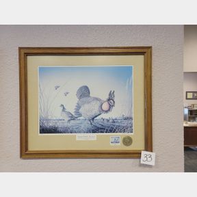 68/1000 Ltd Edition Ks Wildlife Series "Partners - The Kansas Pheasant"