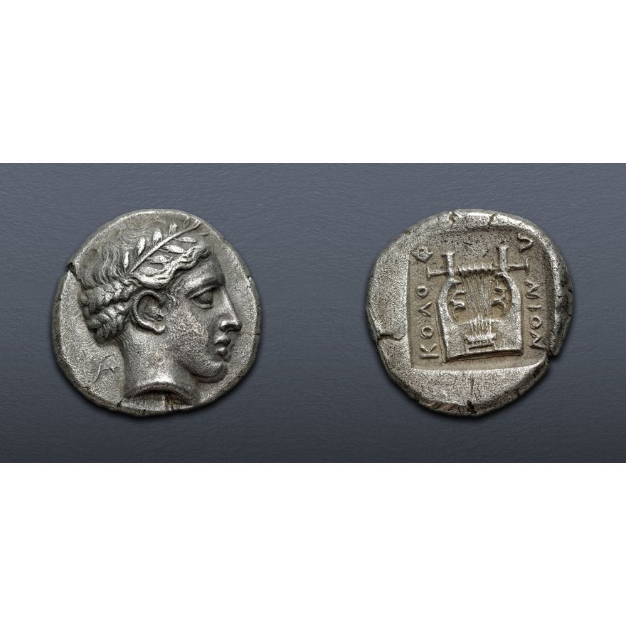 Kolophon IONIA, Kolophon. Circa 450-410 BC. AR Drachm (16mm, 5.26 g, 10h). Near ...