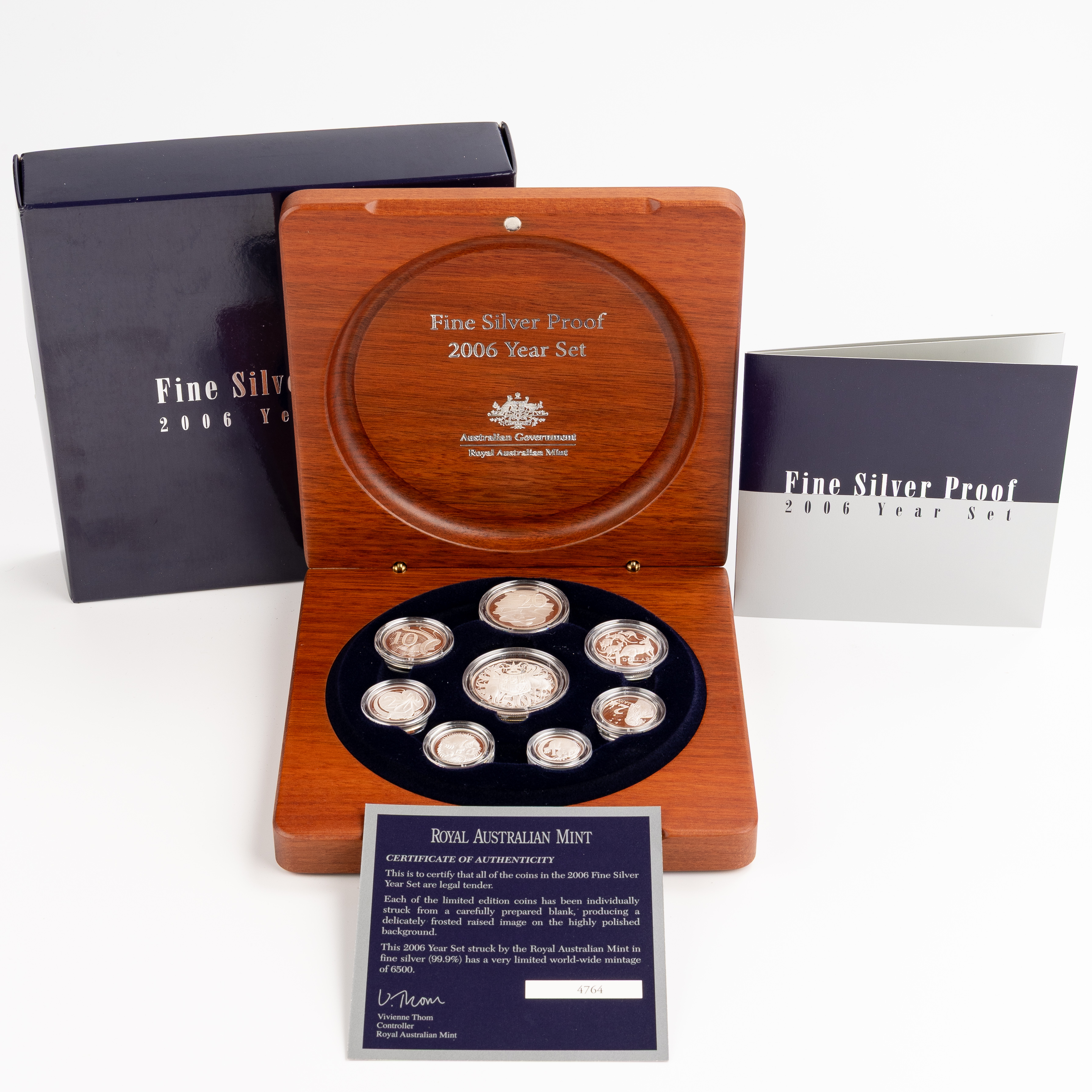 255 · Elizabeth II, Fine Silver Year Set, 2006,  FDC