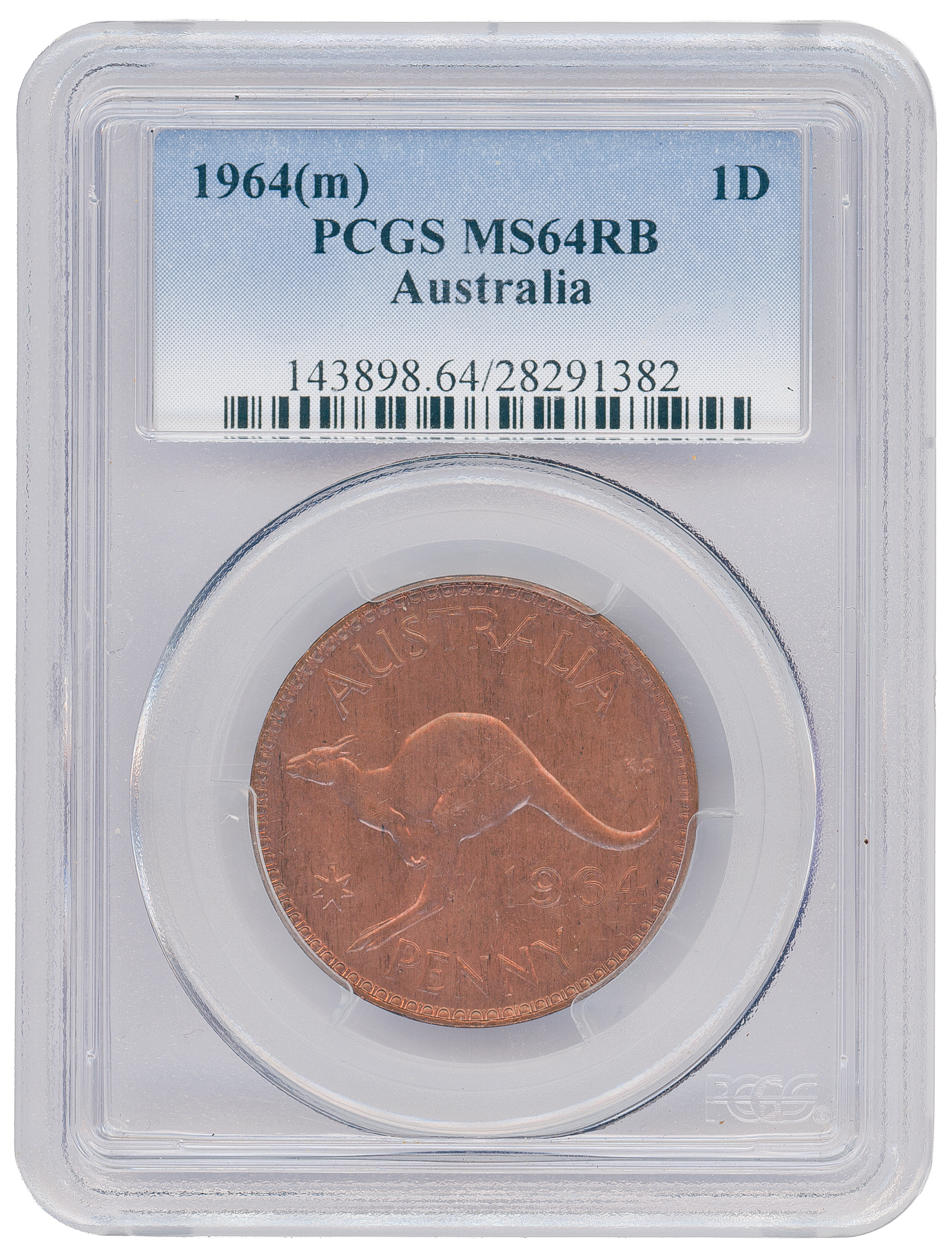 Penny, 1964, PCGS MS64RB