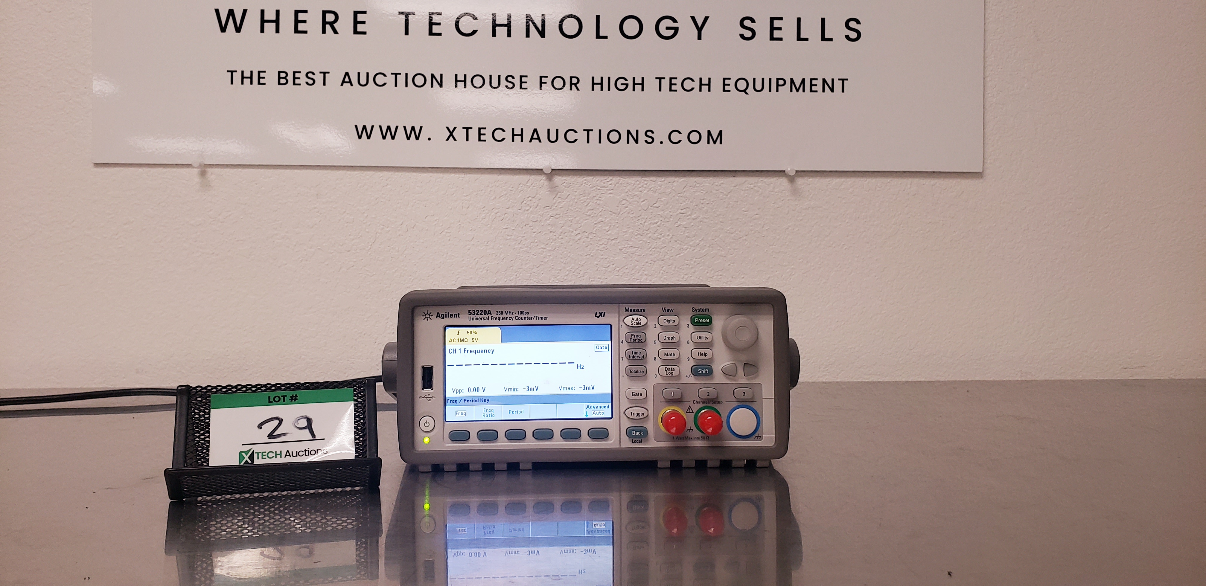 100 ps 12 Digits/s KEYSIGHT 53220A 350 MHz Universal Frequency Counter/Timer 