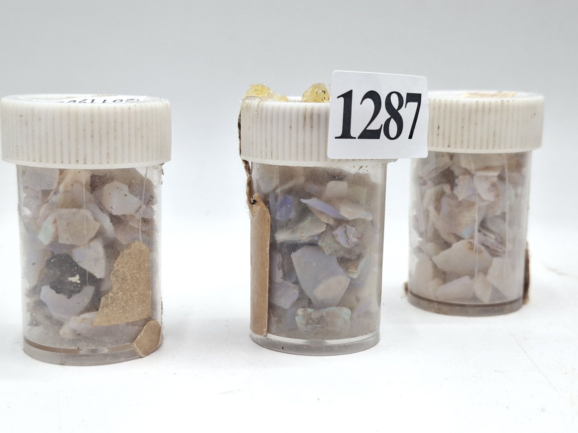 Three Vials Of Opal Chips