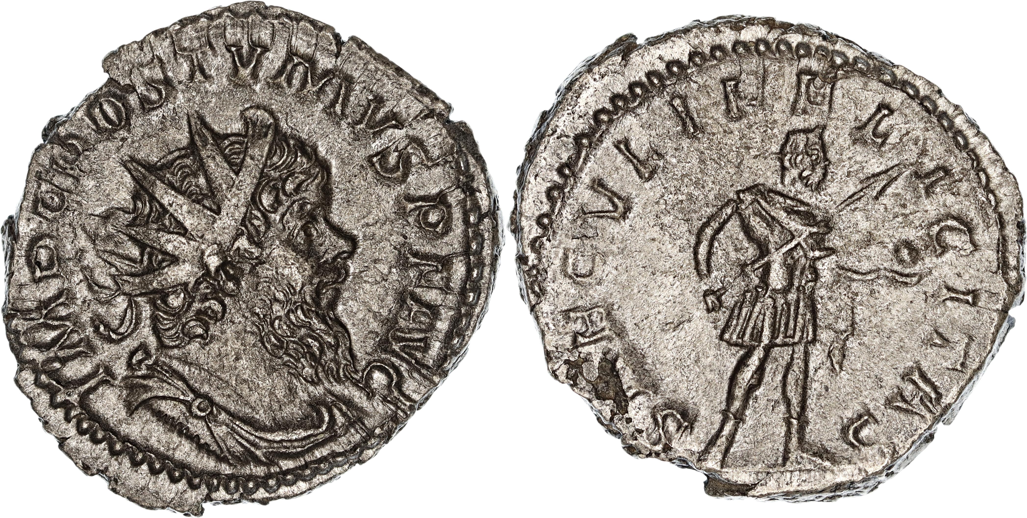 Gallic Empire, Postumus, Æ Antoninianus, 266-267 AD, gVF