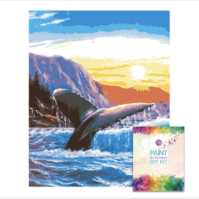 Paint by Numbers Acrylic Painting DIY Kit Whale |