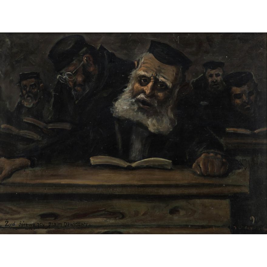 Józef Charyton | Żyd śpiewający Psalm Dawidowy, 1971 r.