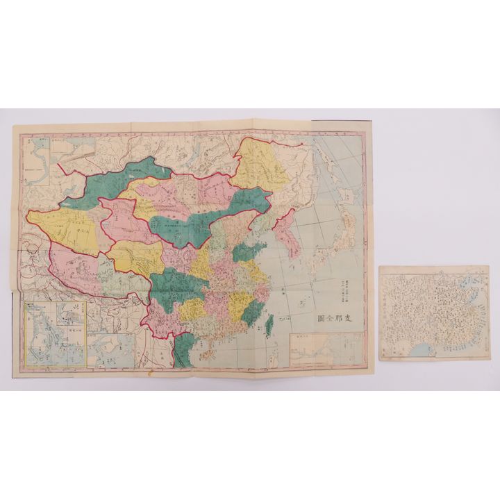 2pc 19th Century Japanese Maps of China