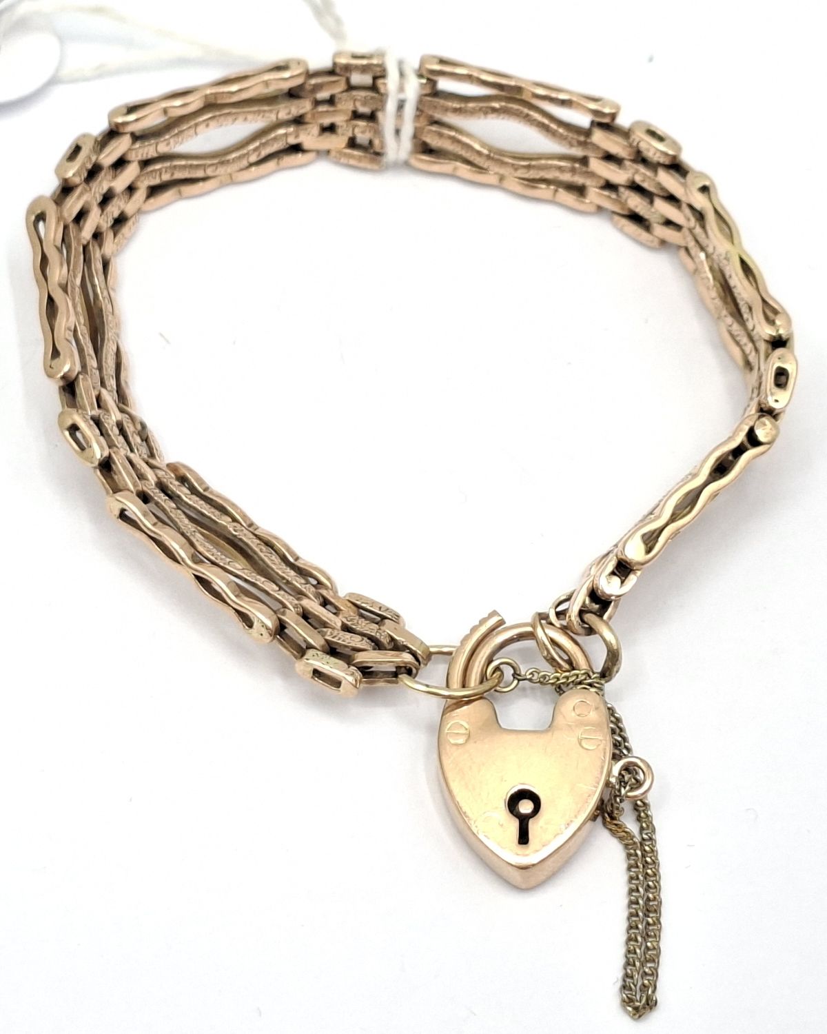 1152 · ANTIQUE 9CT GATELINK BRACELET