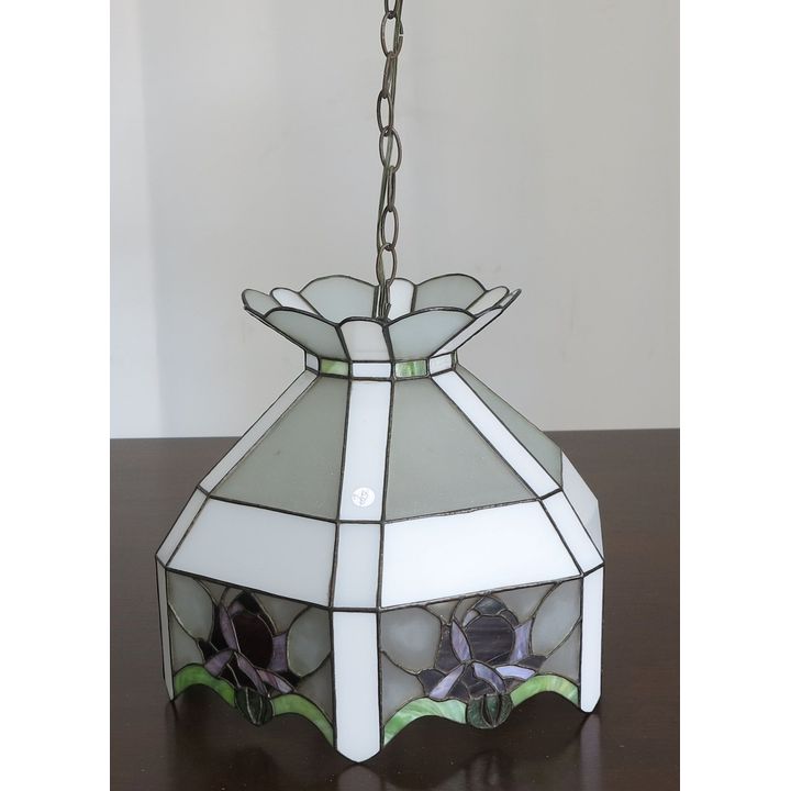STAINED GLASS HANGING LAMP