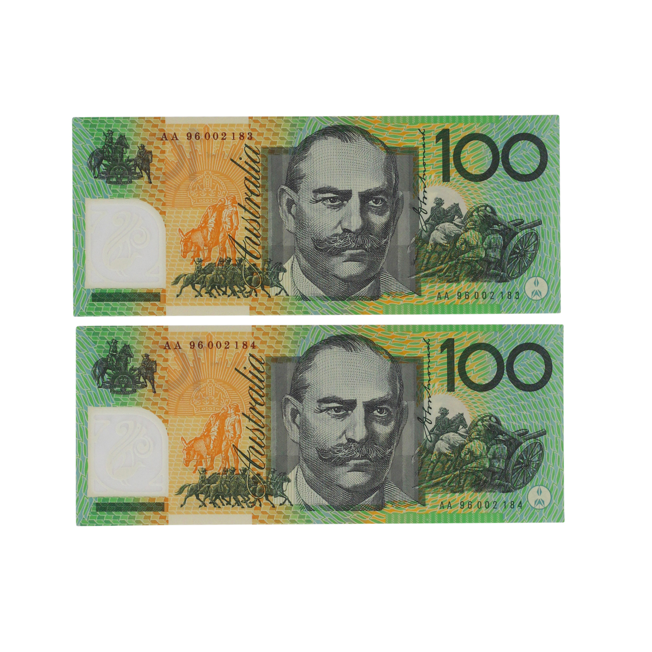 2279. · MacFarlane/Evans, One Hundred Dollars,  1996, UNC
