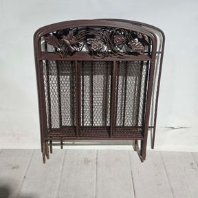Lot of 9 Decorative Metal Garden Fence Panels - Birds