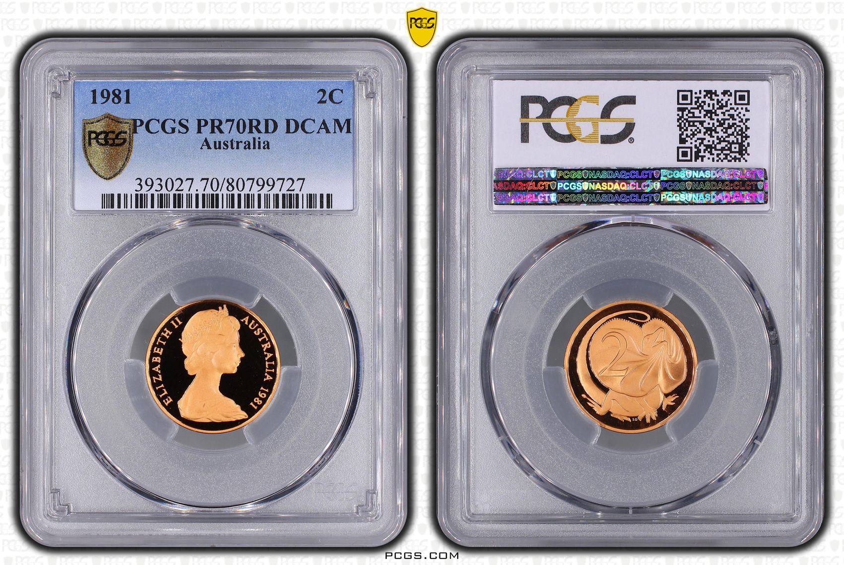 34 · 1981 Australia Two Cent, 2c PCGS - PR70DCAM POP 24/0 -727