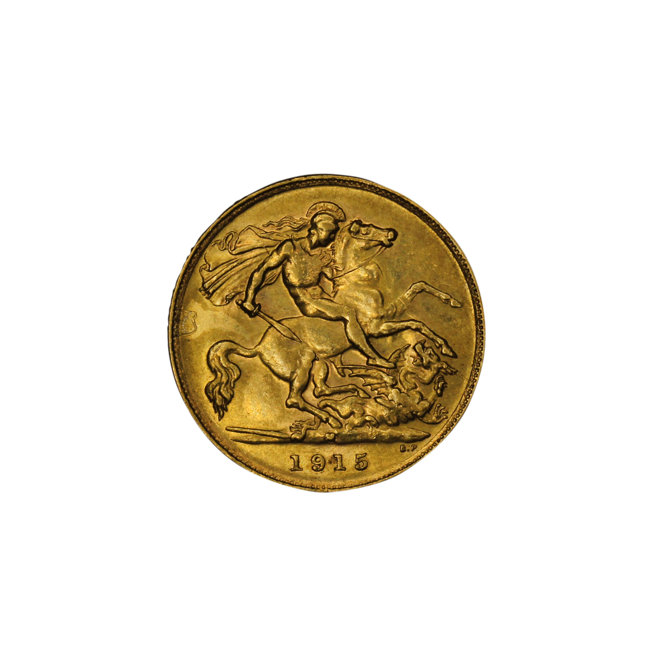 1274. · George V, Half Sovereign, 1915-M, aUNC
