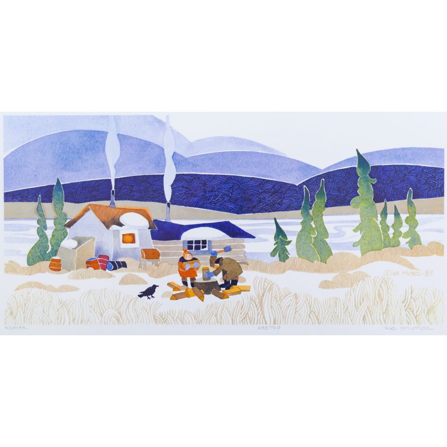 Rie Munoz ''Noatak'' 1987 Signed Print