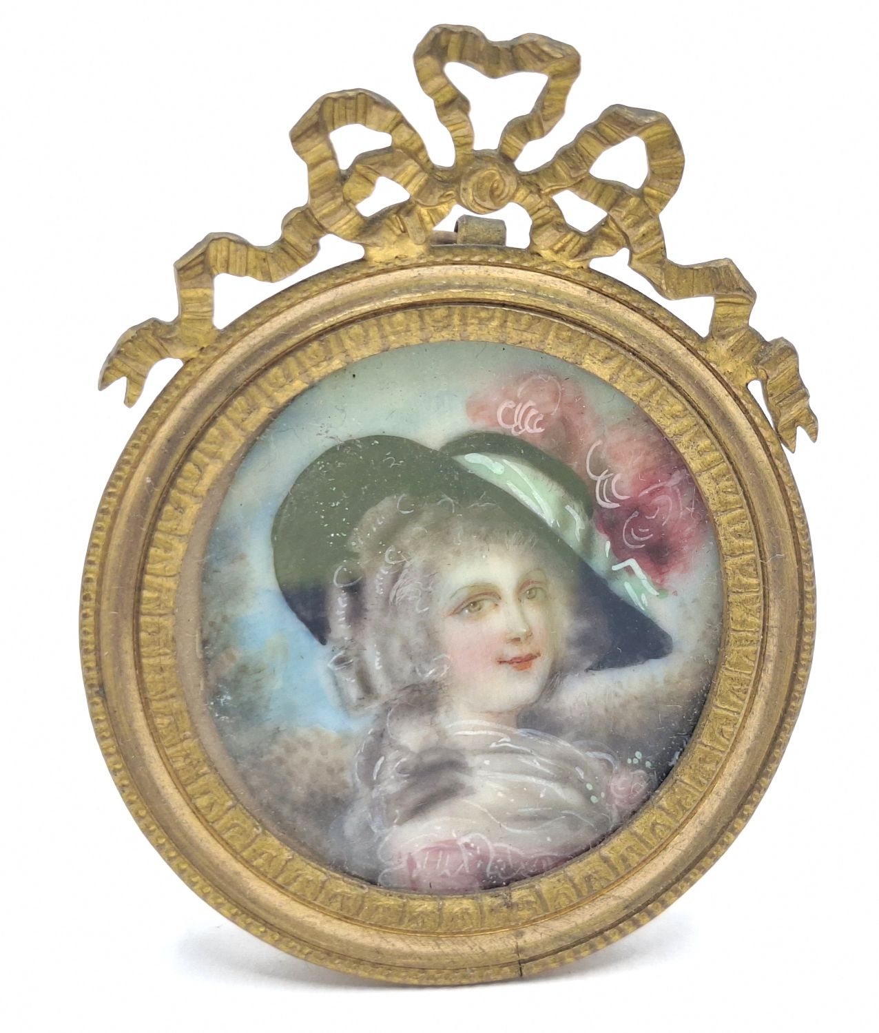 90 · ANTIQUE HAND PAINTED MINIATURE