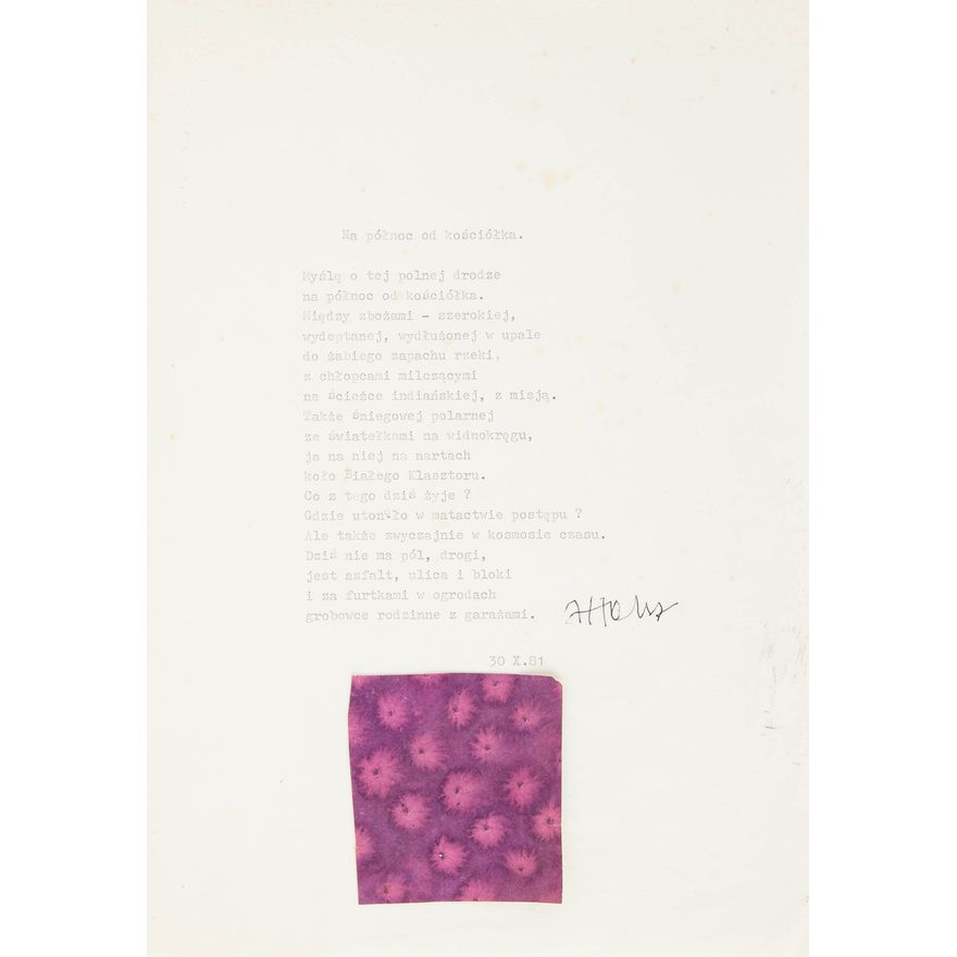 Józef Hałas | Na północ od kościółka, z cyklu Notatki, 1981