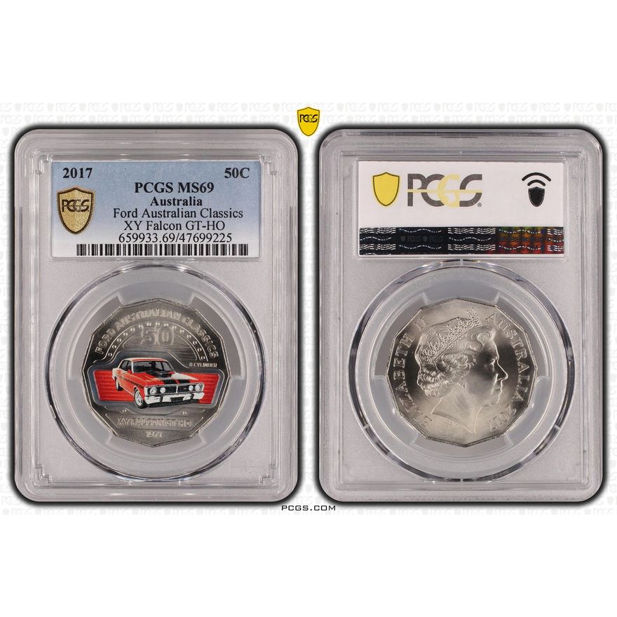 Ford Australian Classics - XY Falcon GT-HO, Fifty Cent, 2017, PCGS MS 69