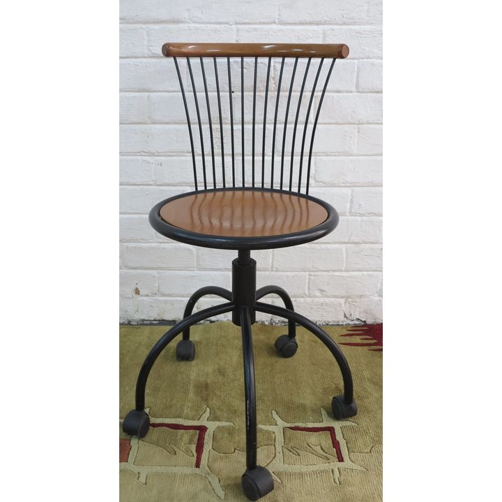 PAIR OF SWIVEL CHAIRS,