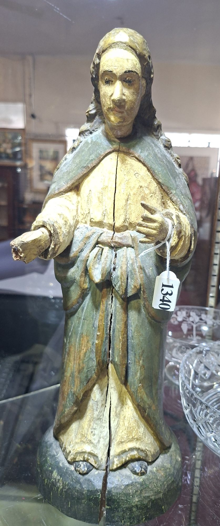 C18th Wooden Carving Of Jesus