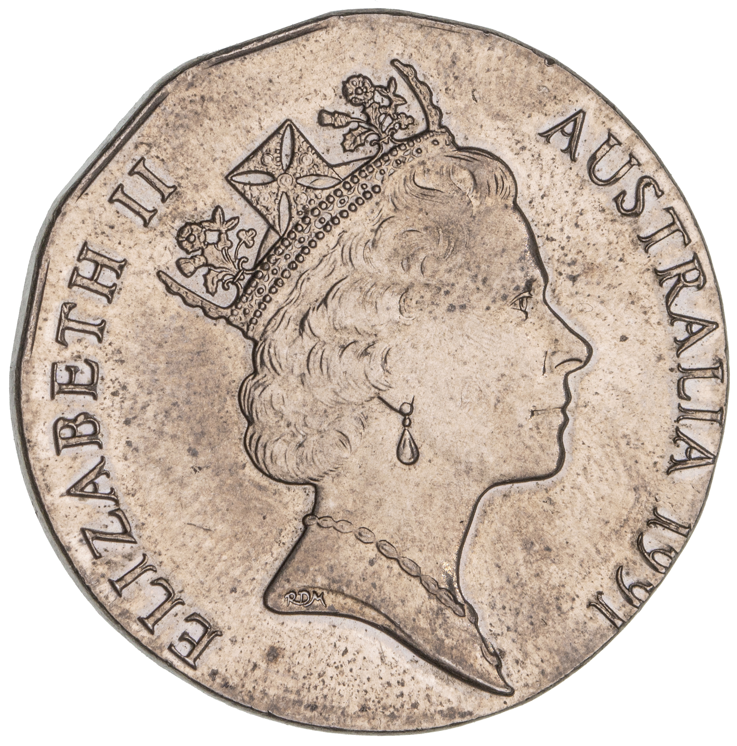 Elizabeth II, Fifty Cents, 1991, CHU - GEM
