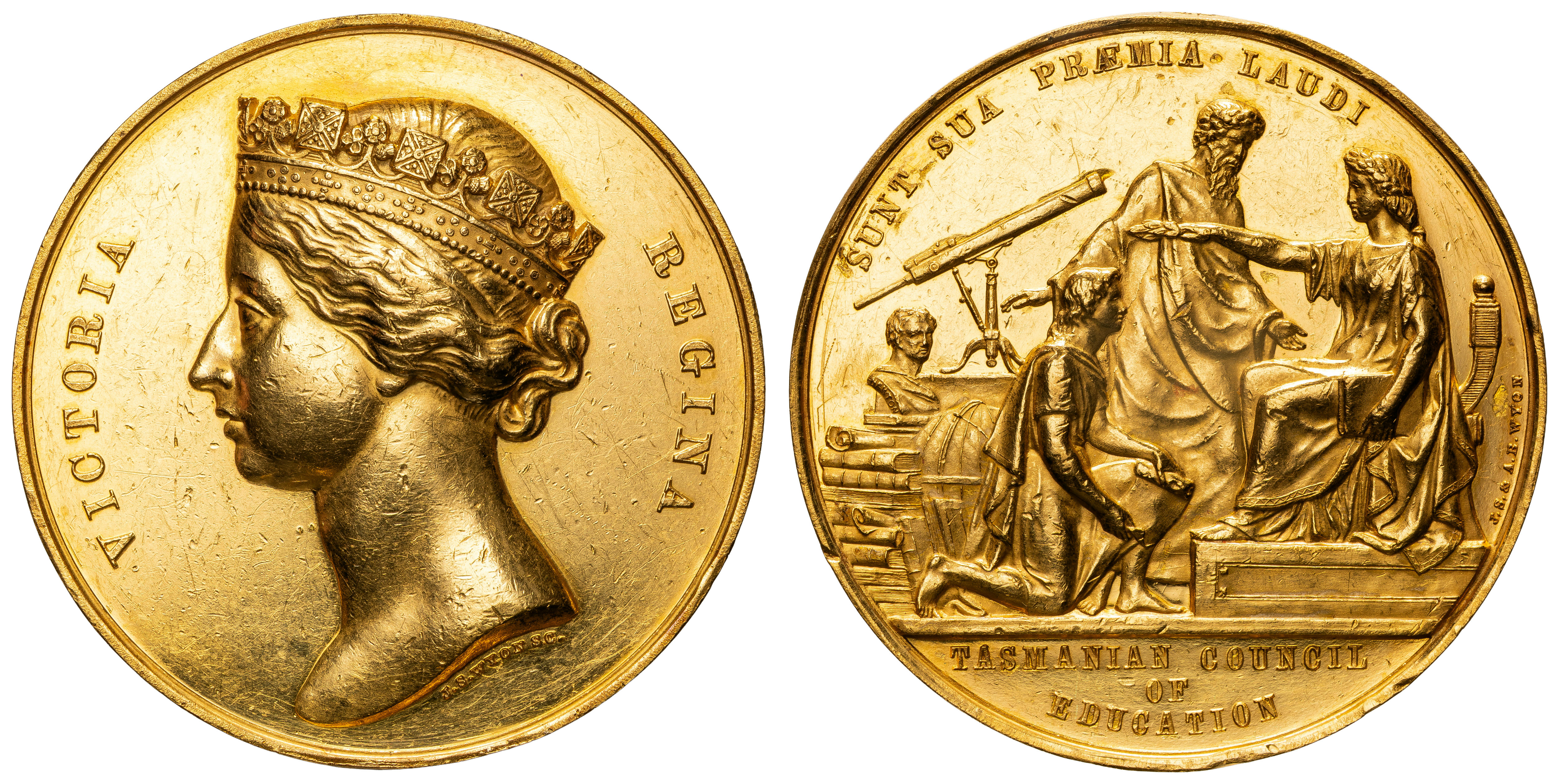 Tasmanian Council of Education - Gold, 1860, UNC - CHU