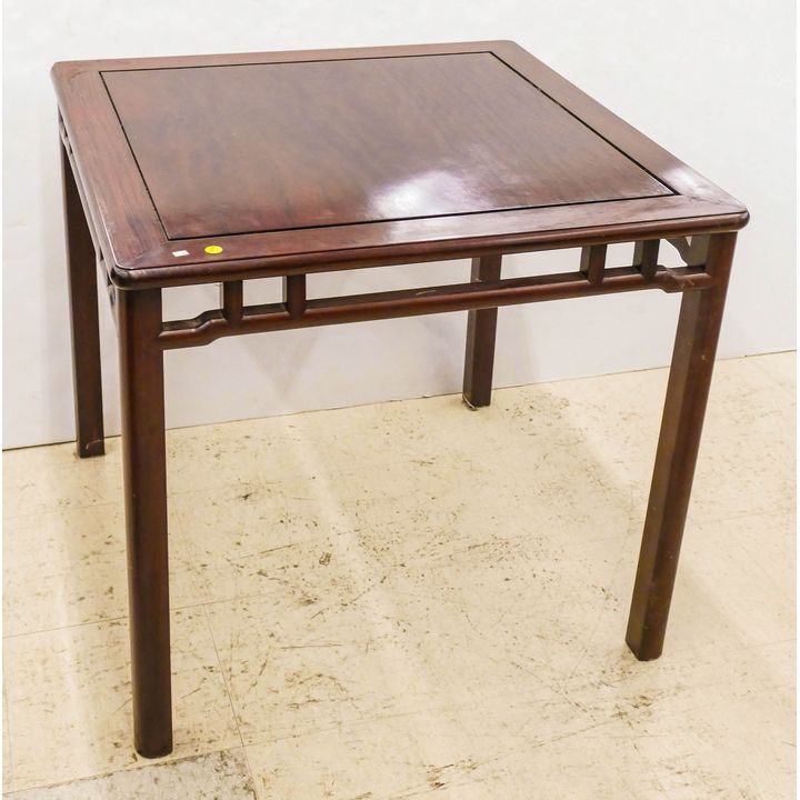 Chinese Rosewood Game Table- 32x32x29''