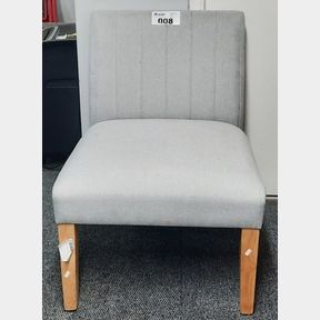 GEORGE AND MASON - PATRICIA ACCENT CHAIR - LIGHT GREY