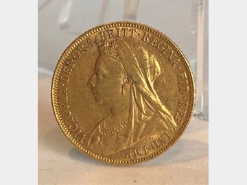 1899 VICTORIA OLD HEAD MELBOURNE MINT GOLD SOVEREIGN