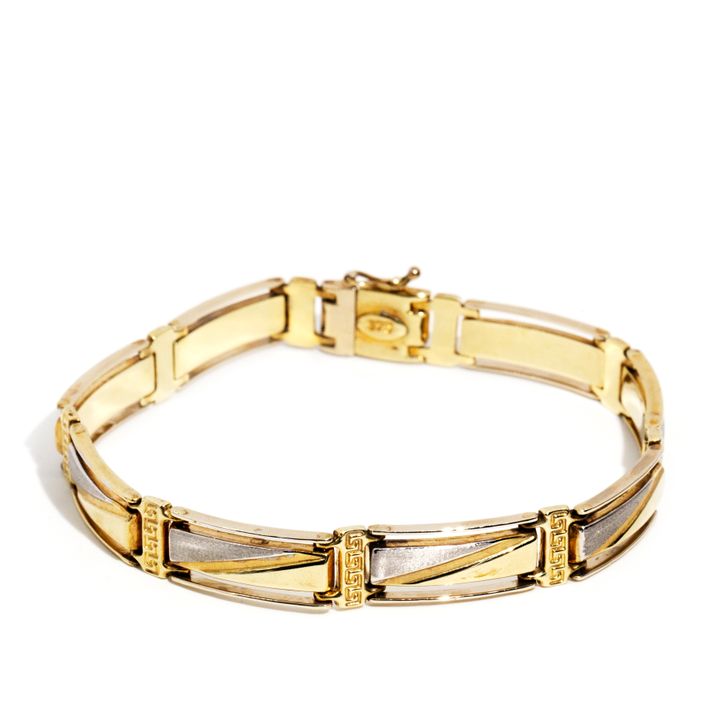 9 Carat Gold Geometrical Design Bracelet