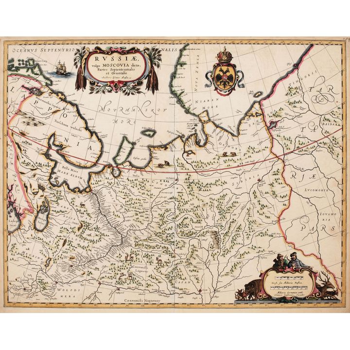 Isaac Massa | Russiae, vulgo Moscovia dictae, Partes Septentrionalis et Orientalis…