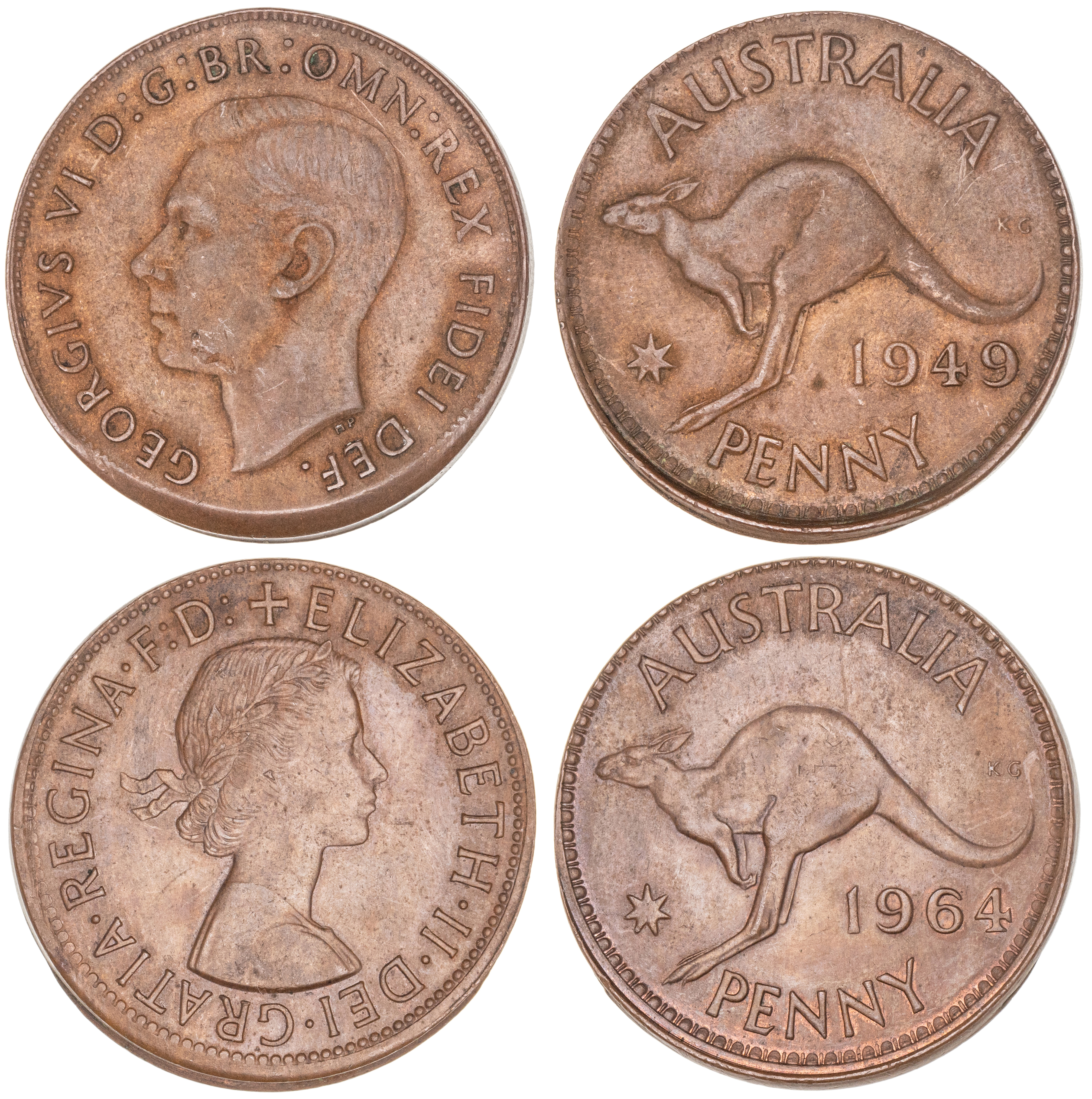 George VI, Penny, 1949, VF