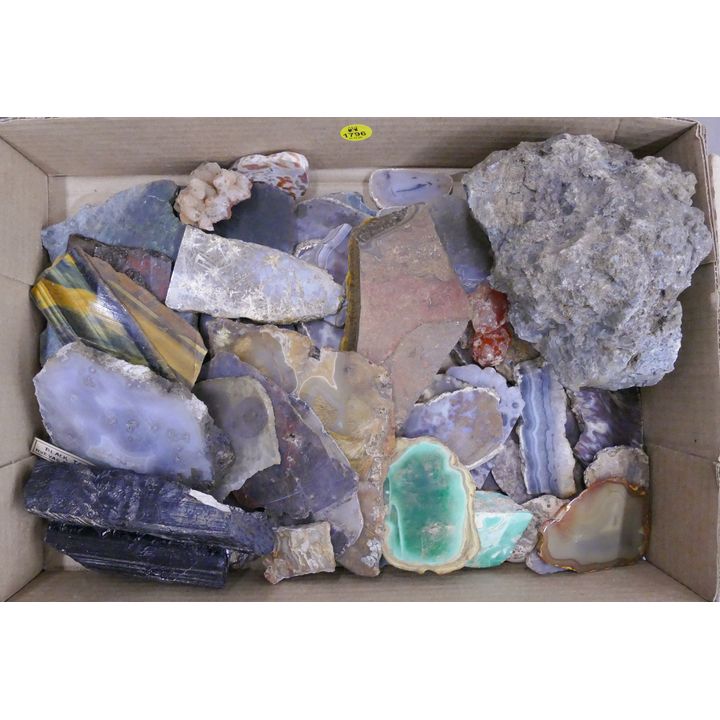 Box MISC Mineral Specimens Etc