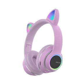 Cat Wireless Bluetooth Stereo Headphones L450 Purple |