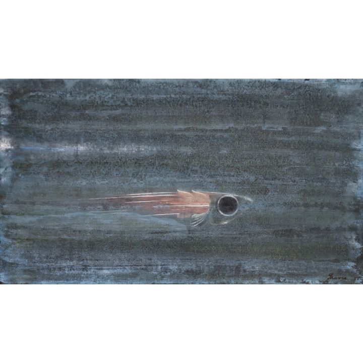 Morris Graves ''Minnow'' 1955 Tempera