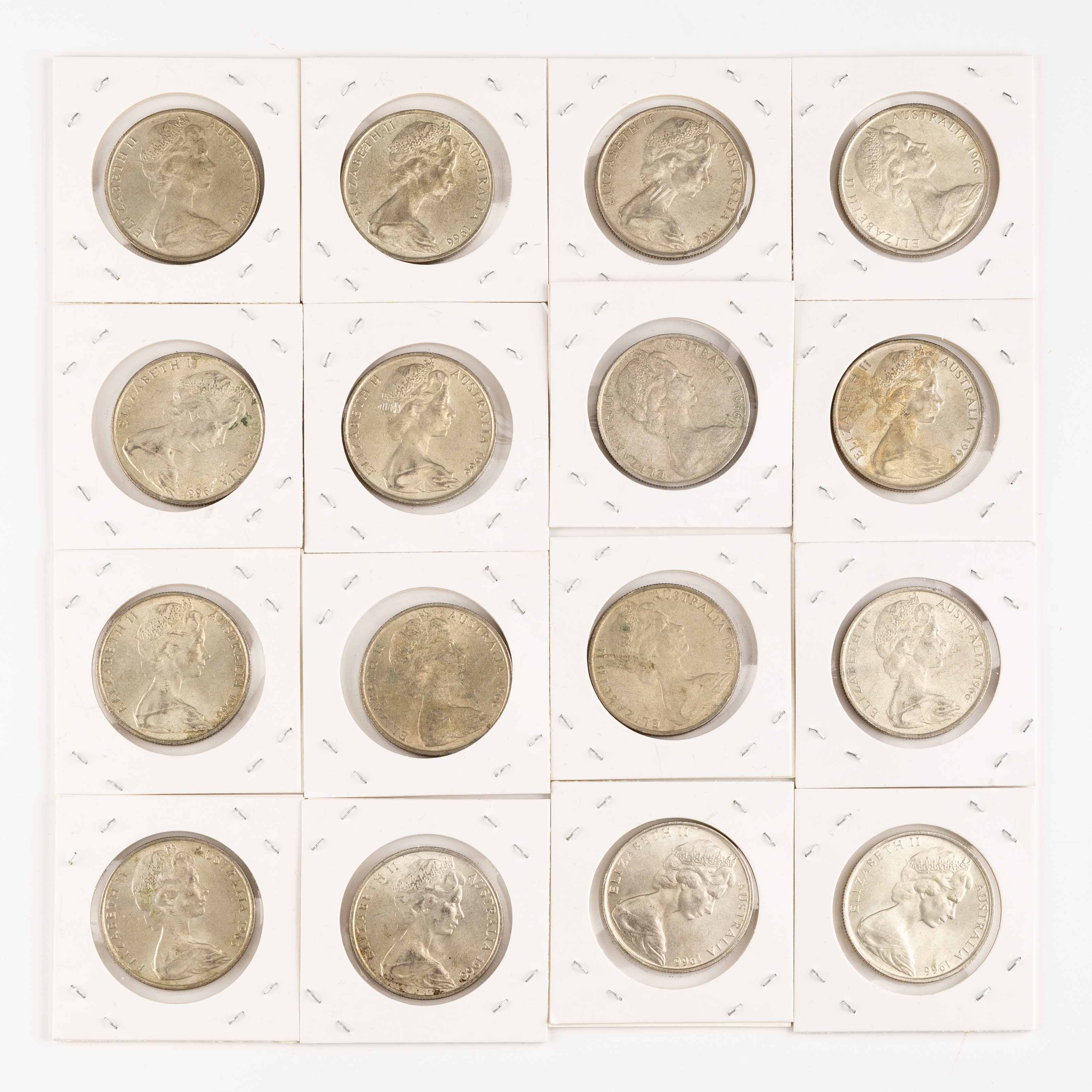 Elizabeth II, Fifty Cents, 1966, VF - aUNC