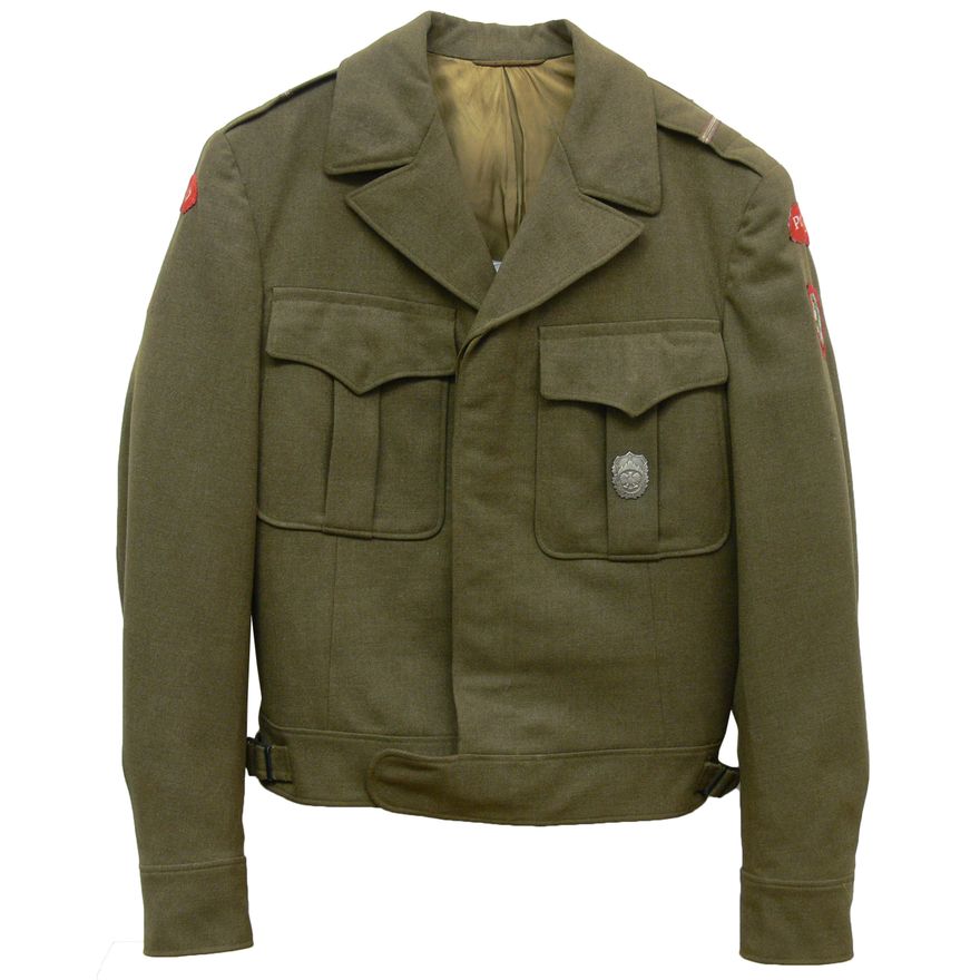 KURTKA MUNDUROWA ŻOŁNIERZA BRYGADY ŚWIĘTOKRZYSKIEJ, L. 1945–46