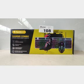 4 IN 1 GAMING COMBO SET - HEADSET MOUSE KEYBOARD GAMING MOUSE PAD-TF400 - T-WOLF
