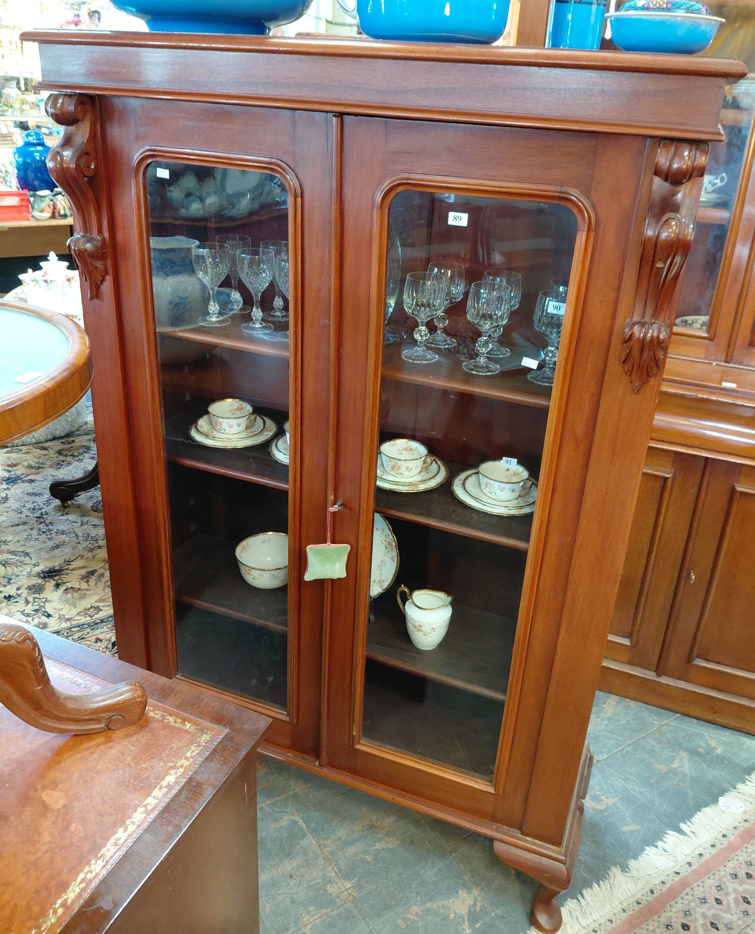 89 · AN AUSTRALIAN COLONIAL CEDAR BOOKCASE TOP