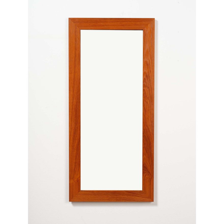 A Danish 1960s teak framed wall mirror