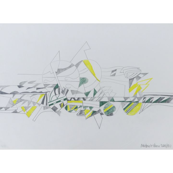 Milton Wilson ''Untitled'' (Green & Yellow) 1980