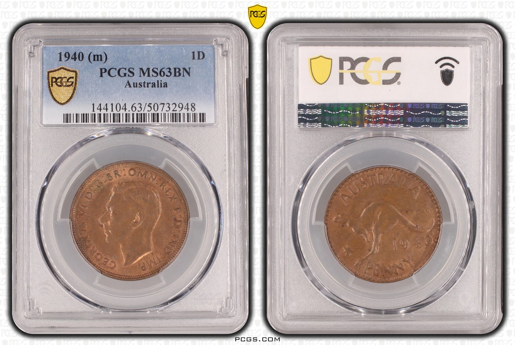 Penny, 1940, PCGS MS63BN