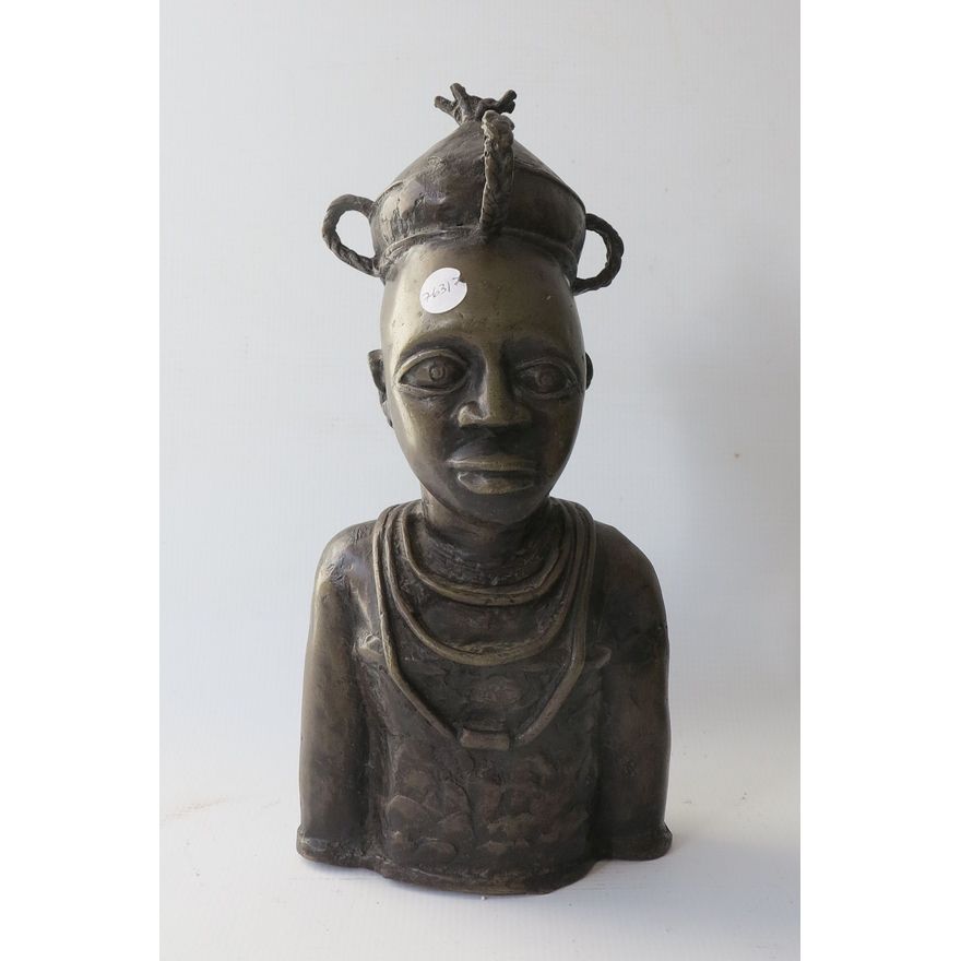 BENIN BRONZE HEAD