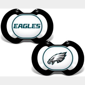 BABY FANATIC NFL PHILADELPHIA EAGLES UNISEX PHE212GEN. 3000 PACIFIER 2-PACK - PHILADELPHIA EAGLES, SEE DESCRIPTION, SEE DESCRIPTIO