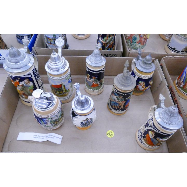 Box 8pc German Miniature Steins