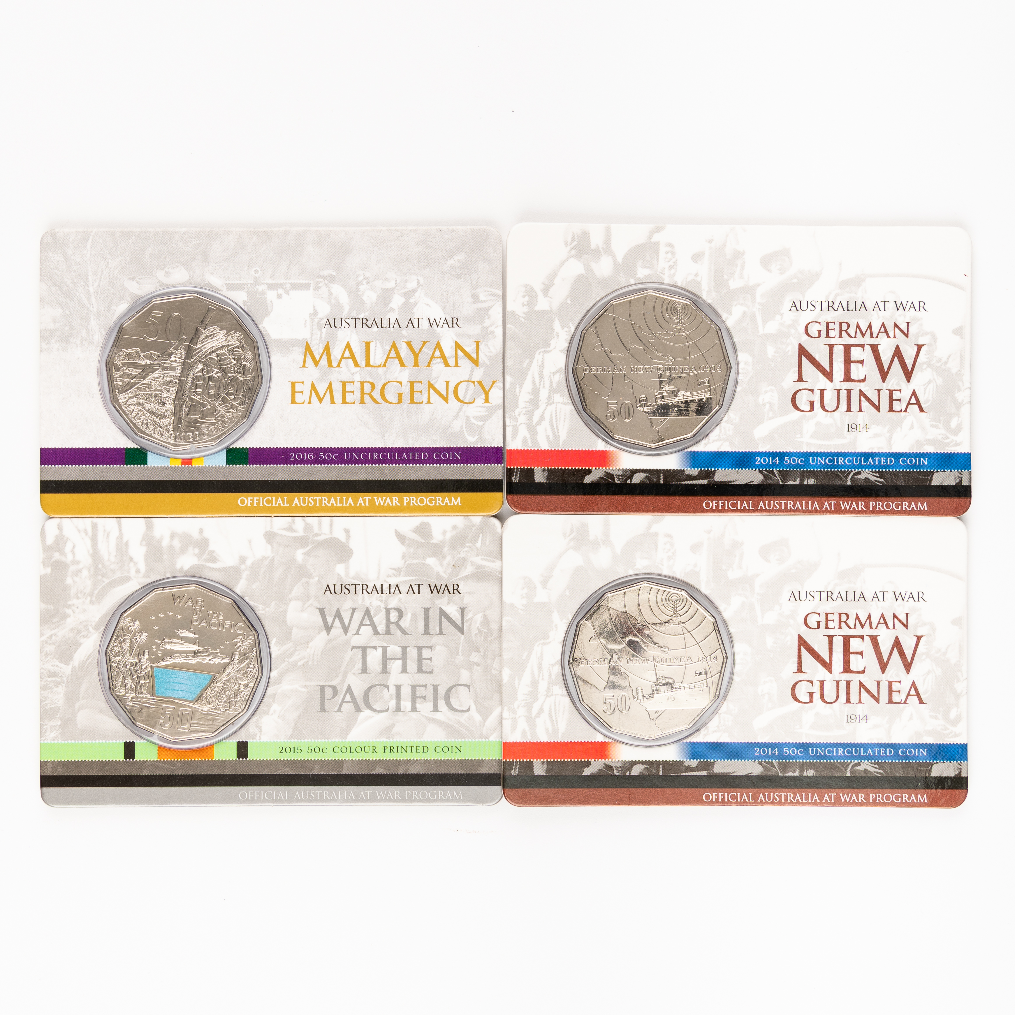 Elizabeth II, Australia at War, Fifty Cents, 2014 - 2016, UNC