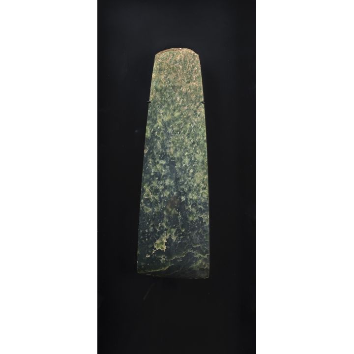Toki/Adze - Large mottled medium green pounamu toki