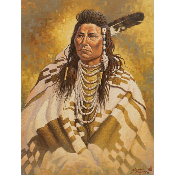 Michael Gentry ''Chief Joseph'' 1993 Oil