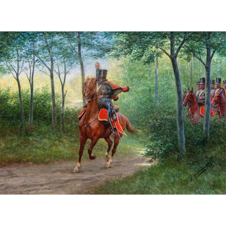 Jan Rosen | Oddział huzarów napoleońskich, 1923
